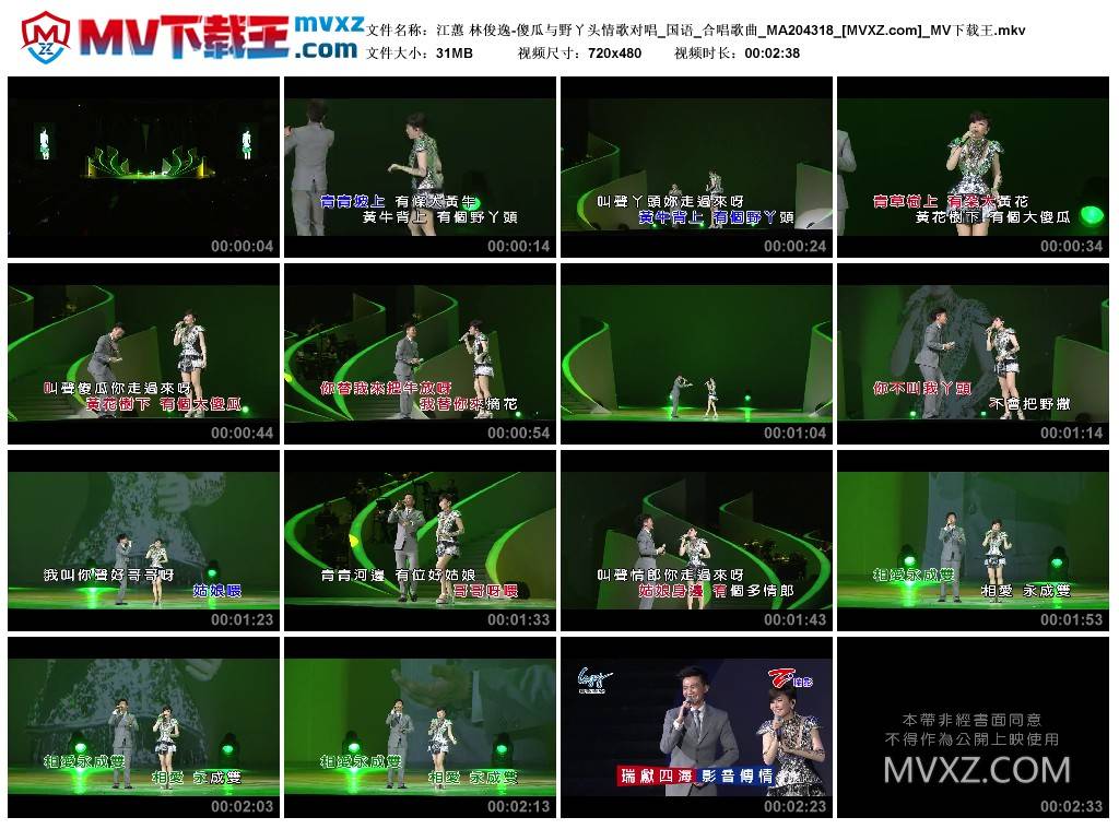 江蕙 林俊逸-傻瓜与野ㄚ头情歌对唱_国语_合唱歌曲_MA204318